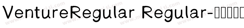 VentureRegular Regular字体转换
